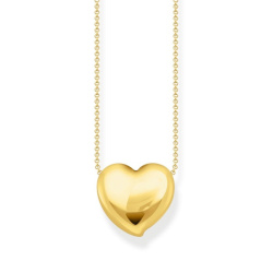 Thomas Sabo Halskette mit Anhänger in Herzform vergoldet